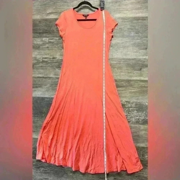 WAS $89  LAUREN RALPH LAUREN Tangerine Orange Maxi Sundress Women’s Size XL - Picture 1 of 9
